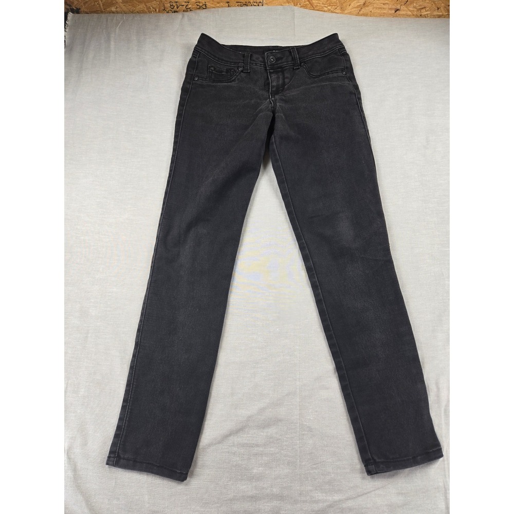 ana A New Approach Womens Skinny Jeans Faded Black Petite 27/4P Stretch Denim